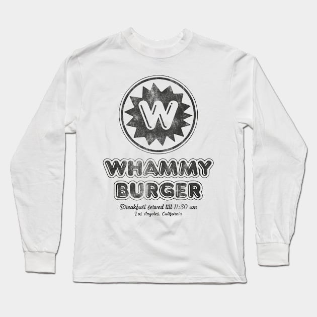 Whammy Burger Vintage 90's Long Sleeve T-Shirt by mech4zone